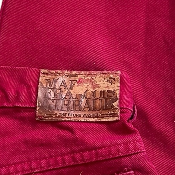 Vintage 80’s/90’s Marithe Francois Girbaud raspberry red women’s jeans size 26 - Picture 7 of 7
